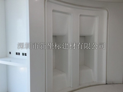 韓國(guó)進(jìn)口人造石銀行系統(tǒng)農(nóng)業(yè)銀行人造石一體柜、人造石造型墻