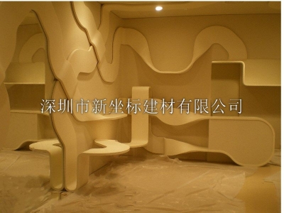 高級門店裝修人造石異型置物架