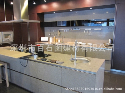 灰色系人造石&石英石櫥柜臺面與裝修風格交相輝映