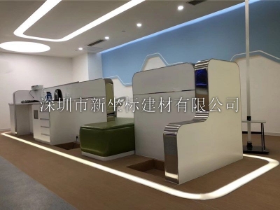 公司展廳仿石一體成型造型墻