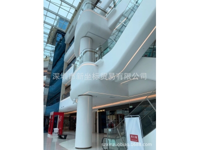 大型商場人造石異型墻面及包柱